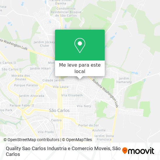 Quality Sao Carlos Industria e Comercio Moveis mapa