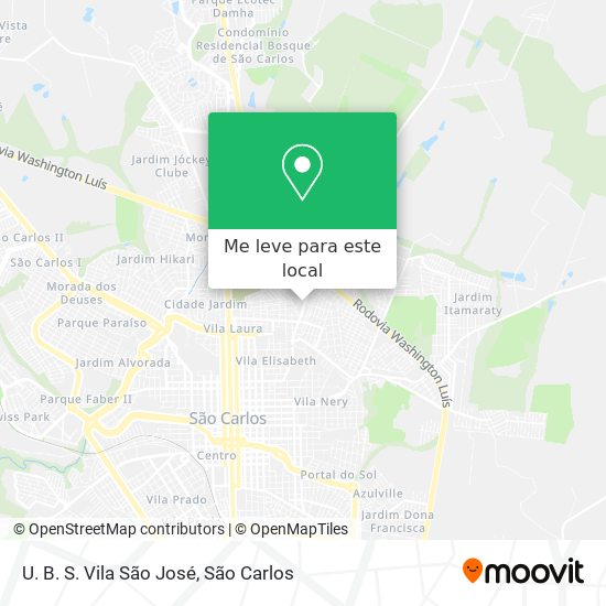 U. B. S. Vila São José mapa
