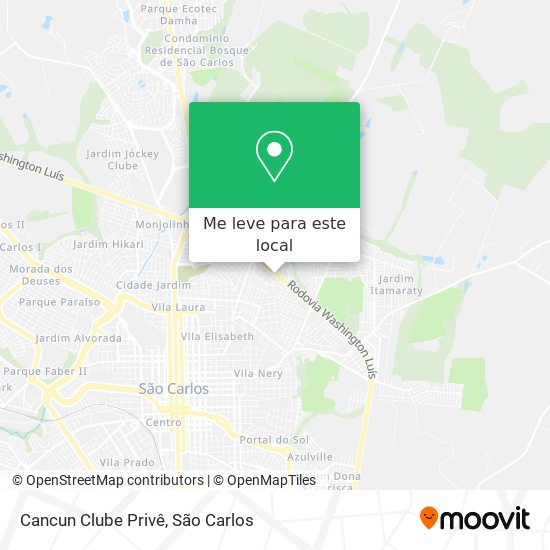 Cancun Clube Privê mapa