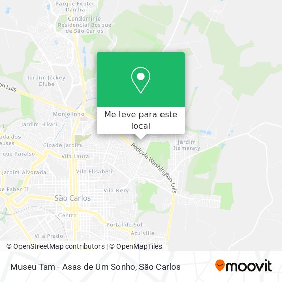 Museu Tam - Asas de Um Sonho mapa