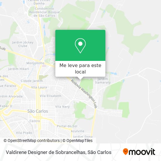 Valdirene Designer de Sobrancelhas mapa