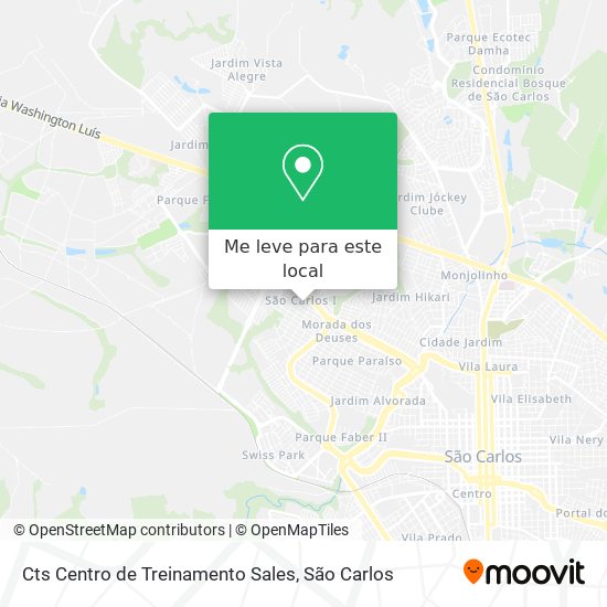 Cts Centro de Treinamento Sales mapa