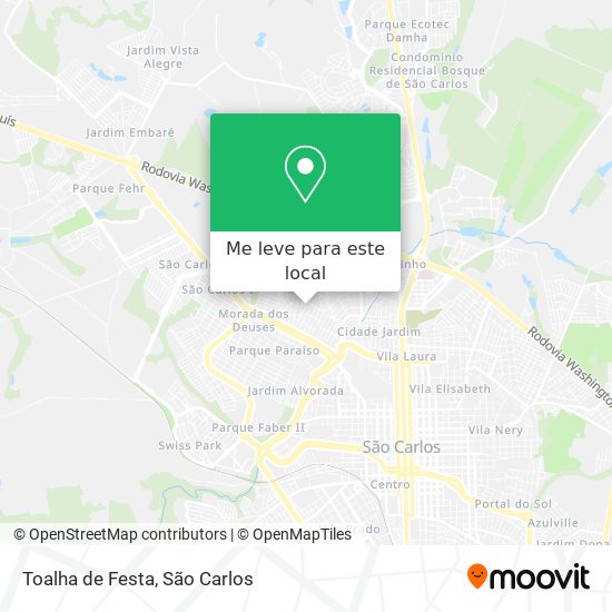 Toalha de Festa mapa