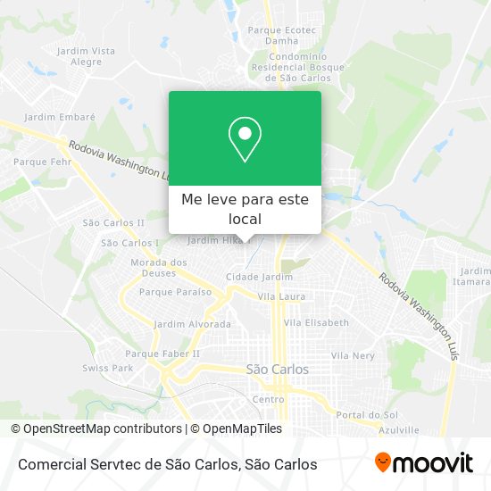 Comercial Servtec de São Carlos mapa