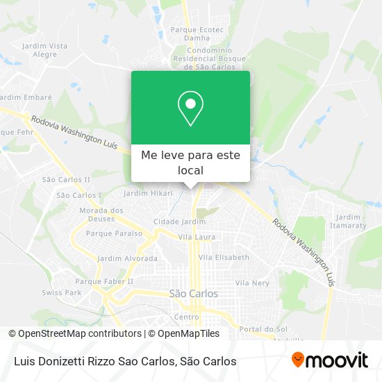 Luis Donizetti Rizzo Sao Carlos mapa