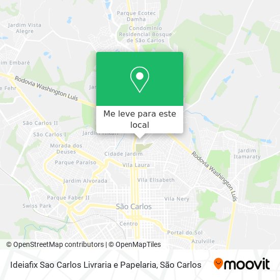 Ideiafix Sao Carlos Livraria e Papelaria mapa