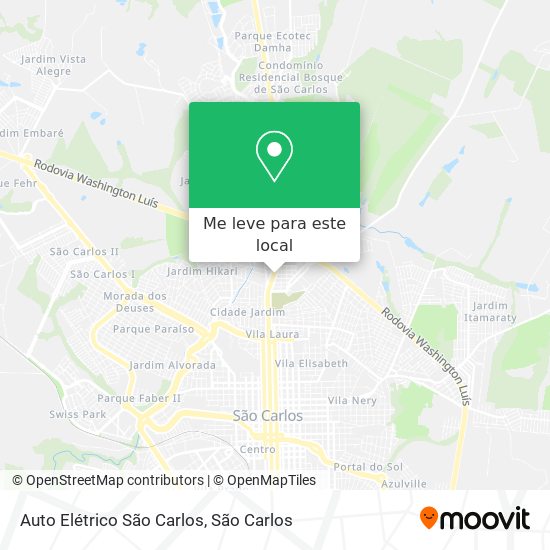 Auto Elétrico São Carlos mapa