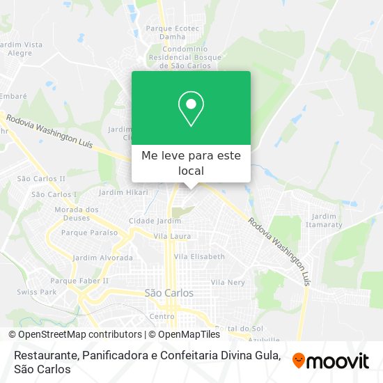 Restaurante, Panificadora e Confeitaria Divina Gula mapa