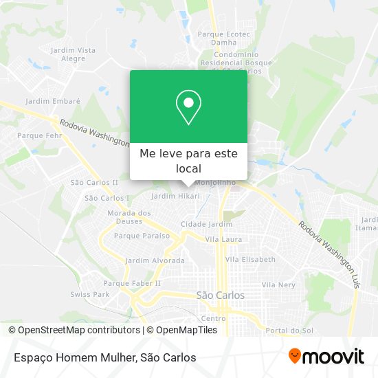 Espaço Homem Mulher mapa