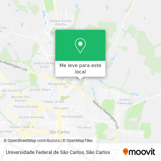 Universidade Federal de São Carlos mapa