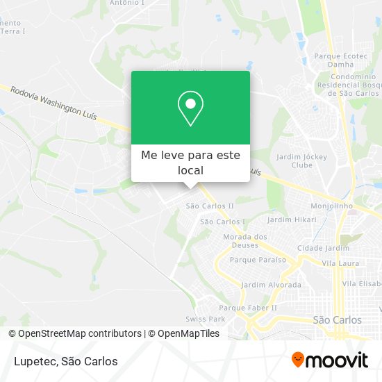 Lupetec mapa