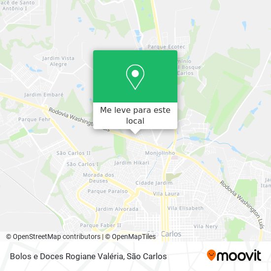 Bolos e Doces Rogiane Valéria mapa