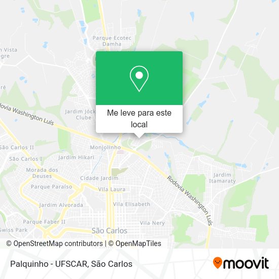 Palquinho - UFSCAR mapa