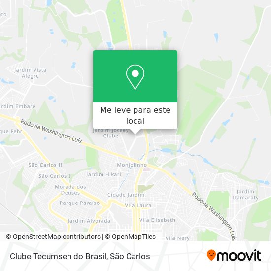 Clube Tecumseh do Brasil mapa