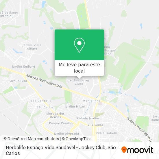 Herbalife Espaço Vida Saudável - Jockey Club mapa