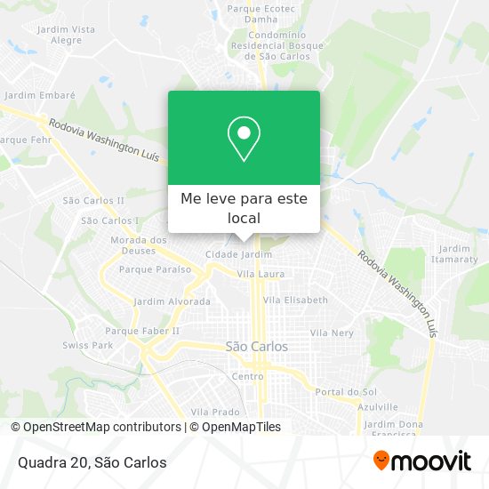 Quadra 20 mapa