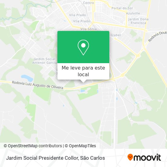 Jardim Social Presidente Collor mapa