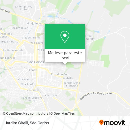 Jardim Citelli mapa