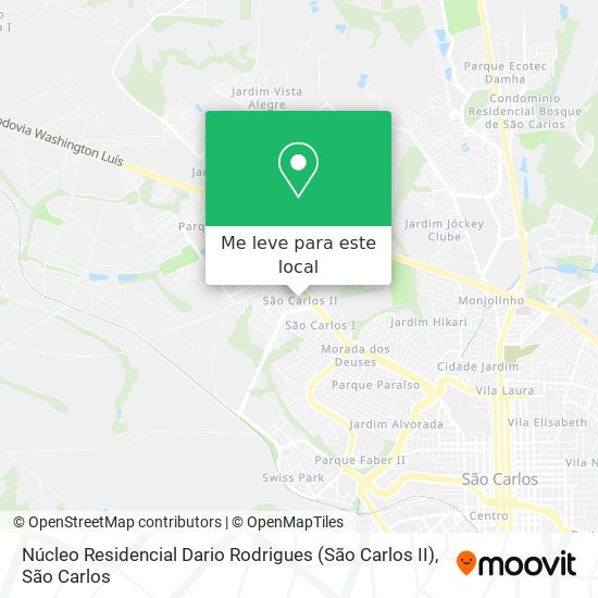 Núcleo Residencial Dario Rodrigues (São Carlos II) mapa