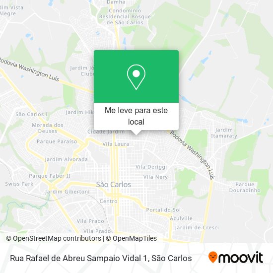 Rua Rafael de Abreu Sampaio Vidal 1 mapa