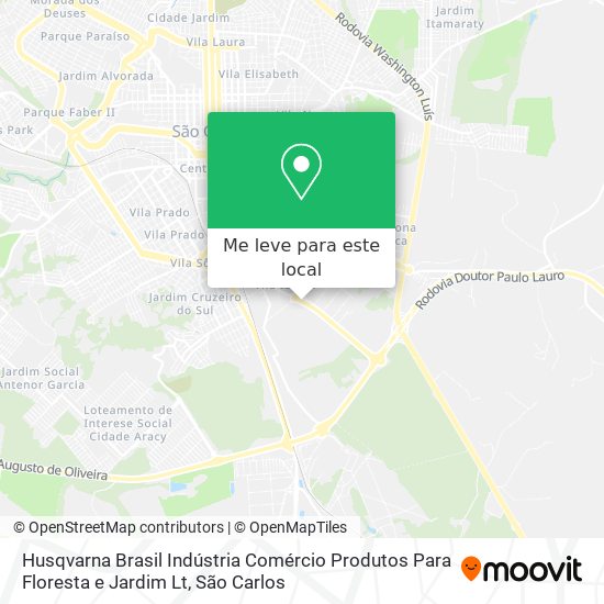 Husqvarna Brasil Indústria Comércio Produtos Para Floresta e Jardim Lt mapa