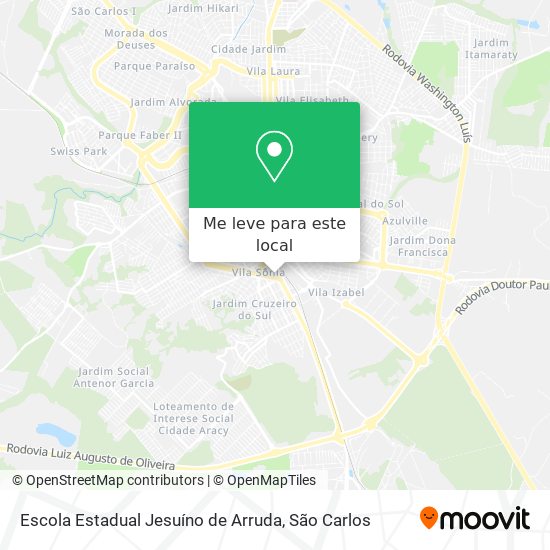 Escola Estadual Jesuíno de Arruda mapa