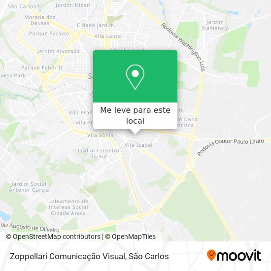 Zoppellari Comunicação Visual mapa