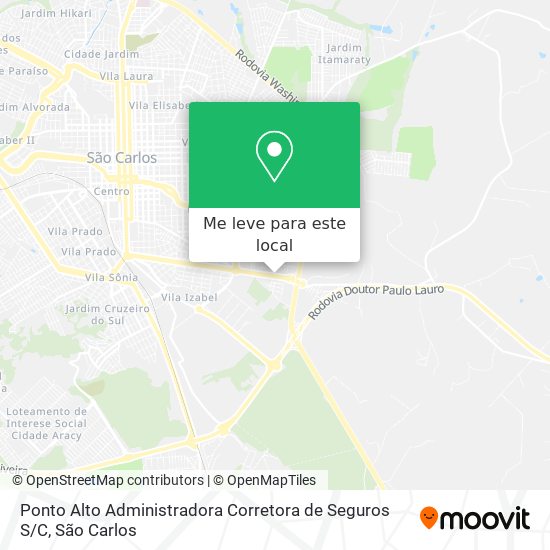 Ponto Alto Administradora Corretora de Seguros S / C mapa