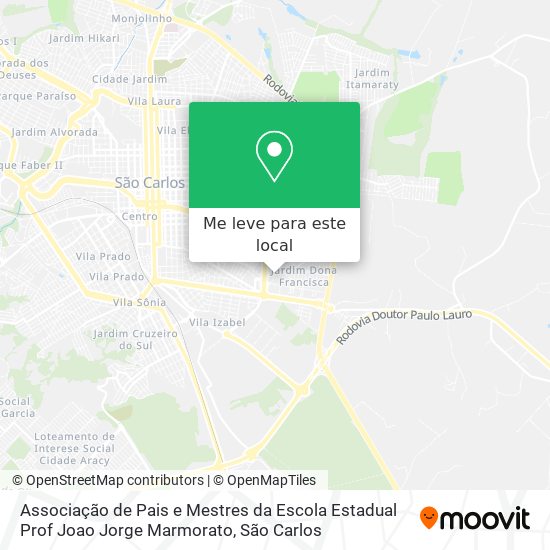 Associação de Pais e Mestres da Escola Estadual Prof Joao Jorge Marmorato mapa