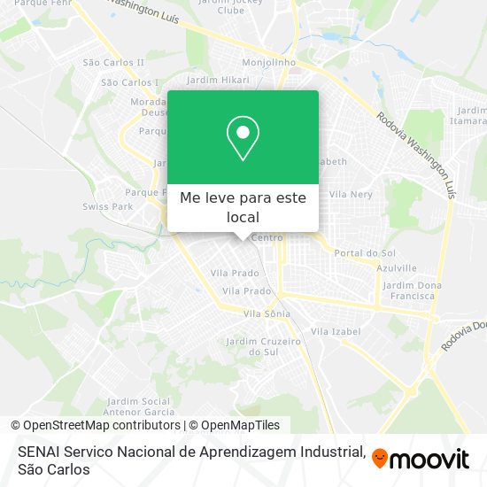 SENAI Servico Nacional de Aprendizagem Industrial mapa