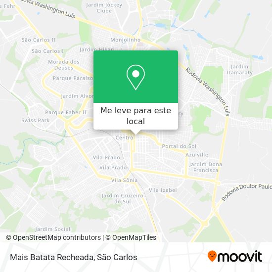 Mais Batata Recheada mapa