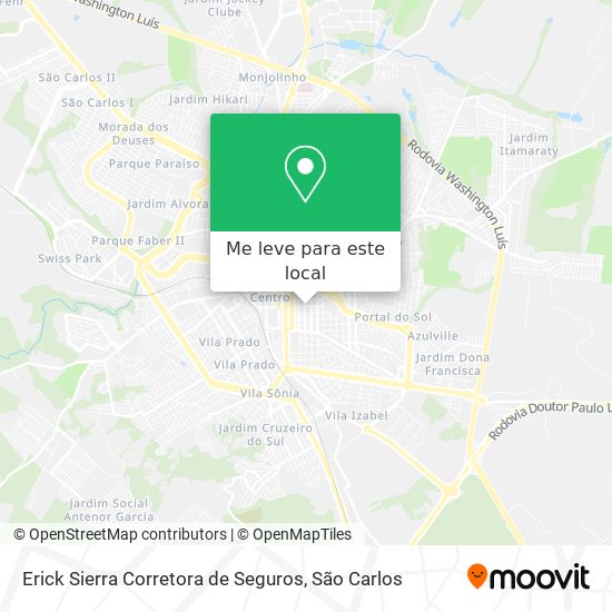 Erick Sierra Corretora de Seguros mapa