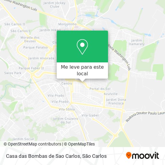 Casa das Bombas de Sao Carlos mapa