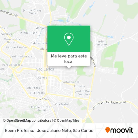 Eeem Professor Jose Juliano Neto mapa