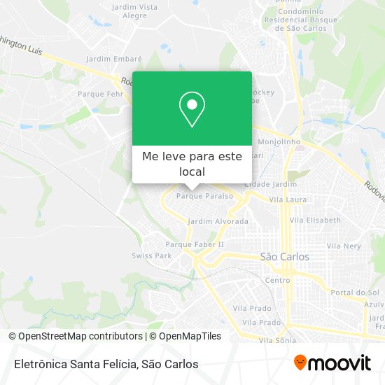 Eletrônica Santa Felícia mapa