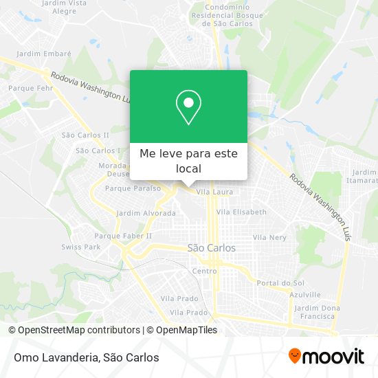 Omo Lavanderia mapa
