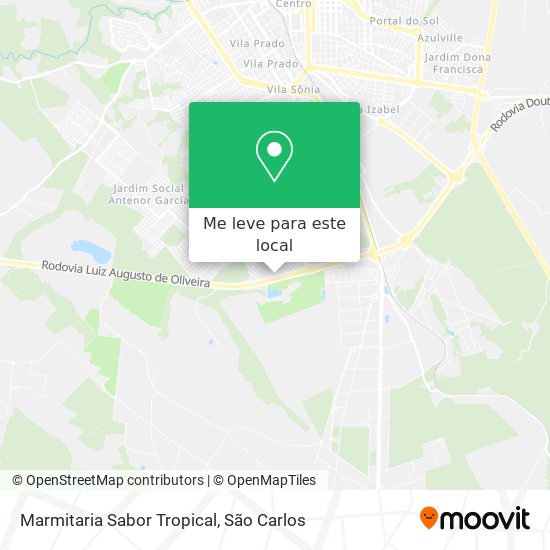 Marmitaria Sabor Tropical mapa