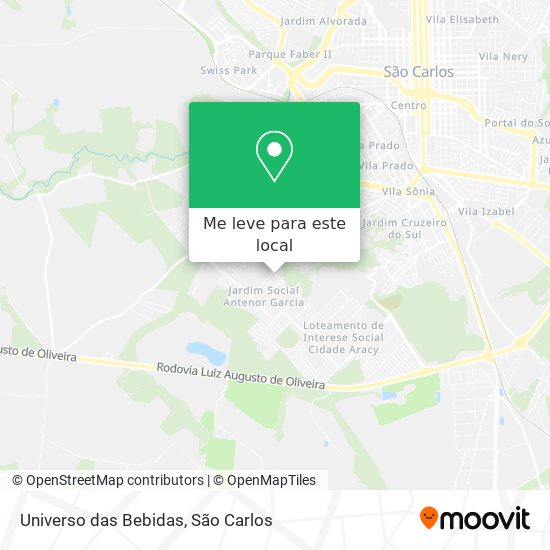 Universo das Bebidas mapa