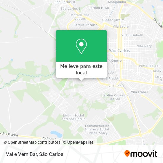 Vai e Vem Bar mapa