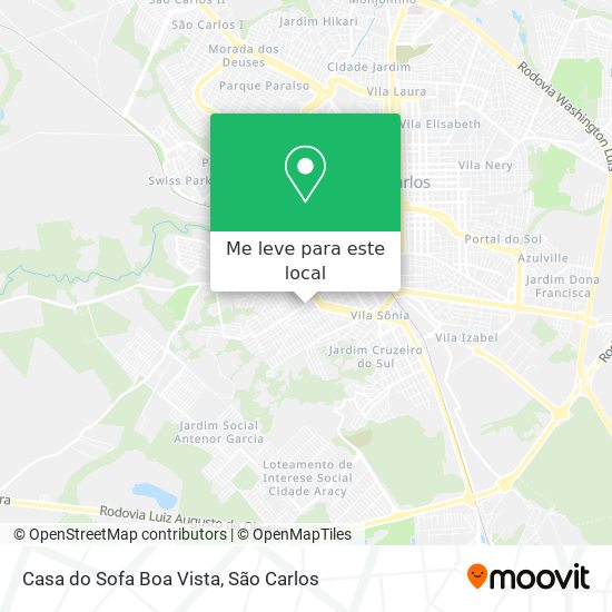 Casa do Sofa Boa Vista mapa