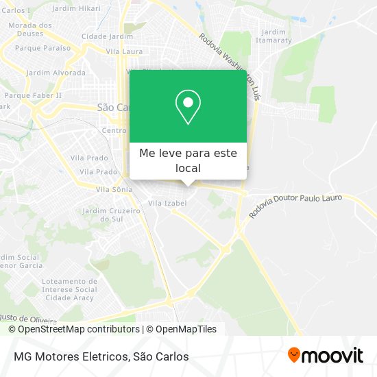 MG Motores Eletricos mapa