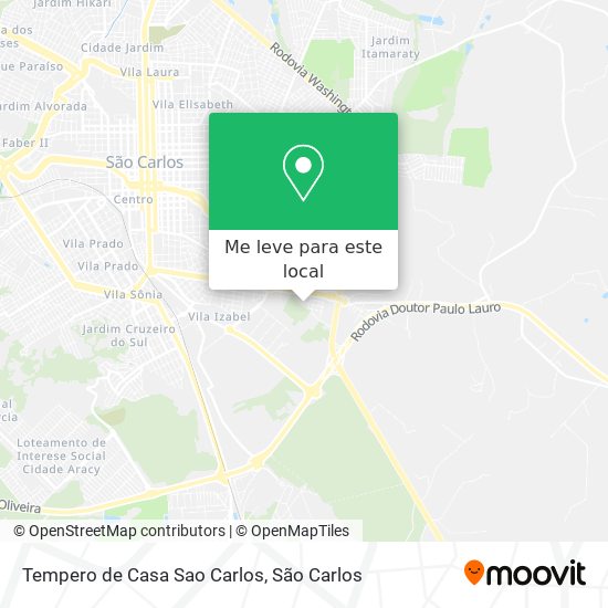 Tempero de Casa Sao Carlos mapa