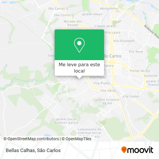 Bellas Calhas mapa