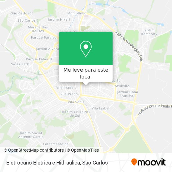Eletrocano Eletrica e Hidraulica mapa