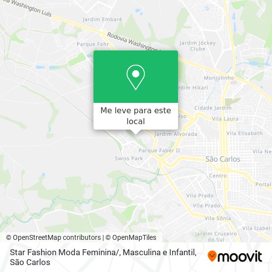 Star Fashion Moda Feminina / , Masculina e Infantil mapa
