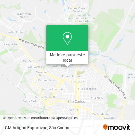 GM Artigos Esportivos mapa
