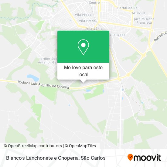 Blanco's Lanchonete e Choperia mapa