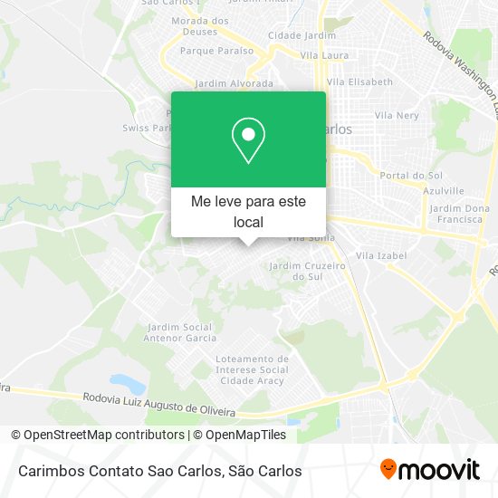 Carimbos Contato Sao Carlos mapa