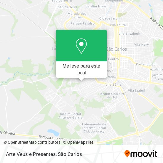 Arte Veus e Presentes mapa