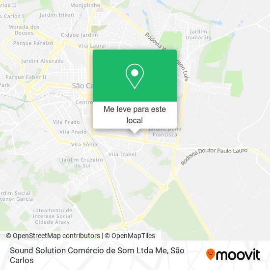 Sound Solution Comércio de Som Ltda Me mapa